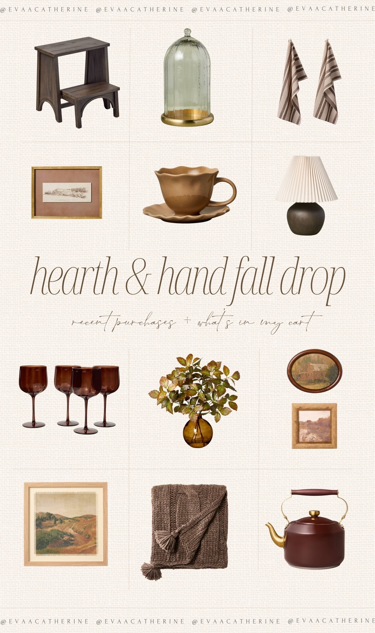 Hearth & Hand’s newest fall collection is full of affordable pieces that look so much more expensive than they are. 🤍 I rounded up my recent purchases along with everything still sitting in my cart—from cozy throws and amber glassware to beautiful vintage-inspired artwork and kitchen staples. If you’re slowly decorating for fall, these are definitely worth a look.

#HearthAndHand #TargetHome #LTKHome #FallHome #CozyLiving

#LTKHome