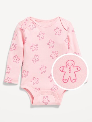 Unisex Long-Sleeve Printed Bodysuit for Baby | Old Navy (US)