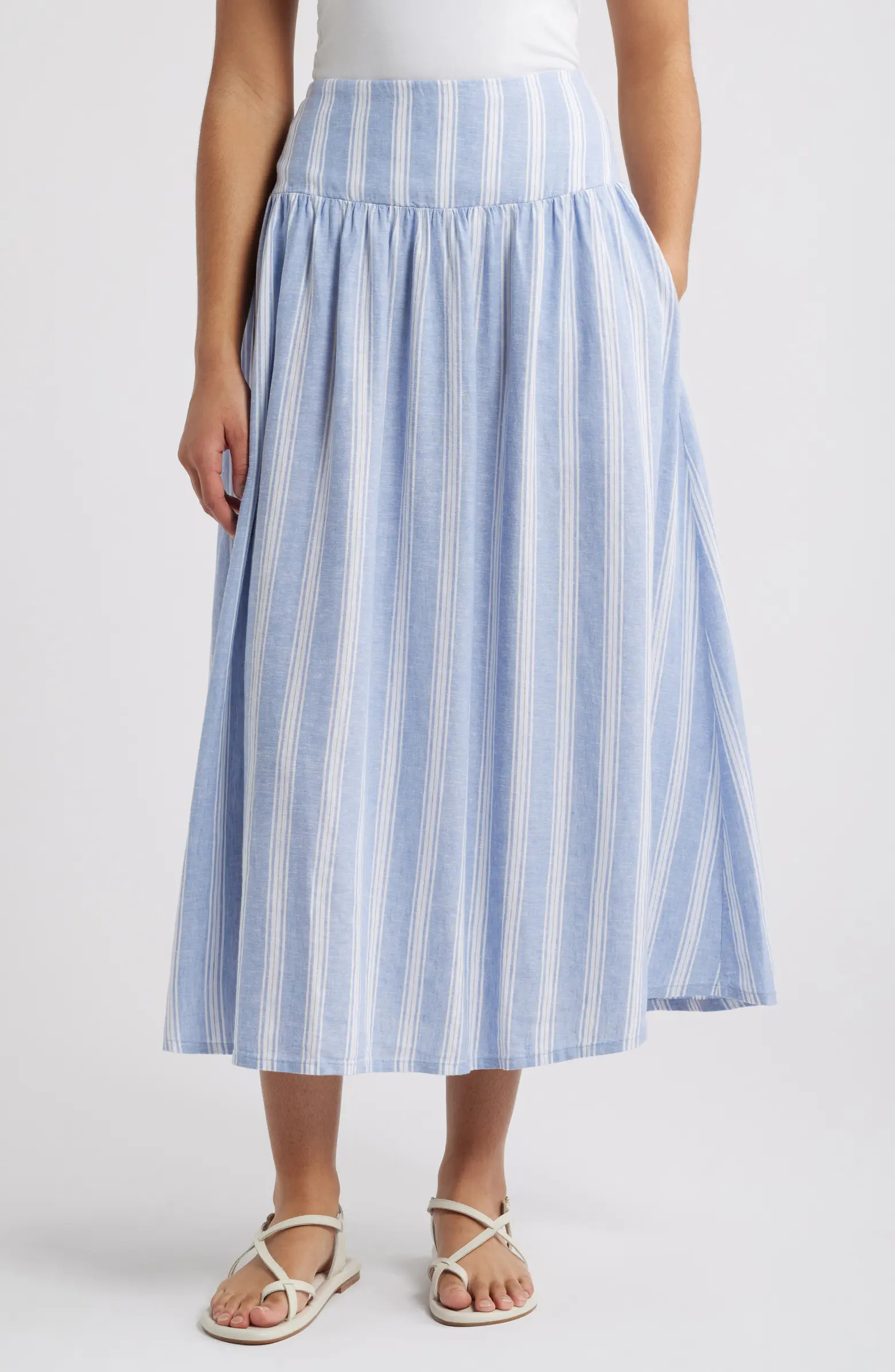 Linen Blend Skirt | Nordstrom