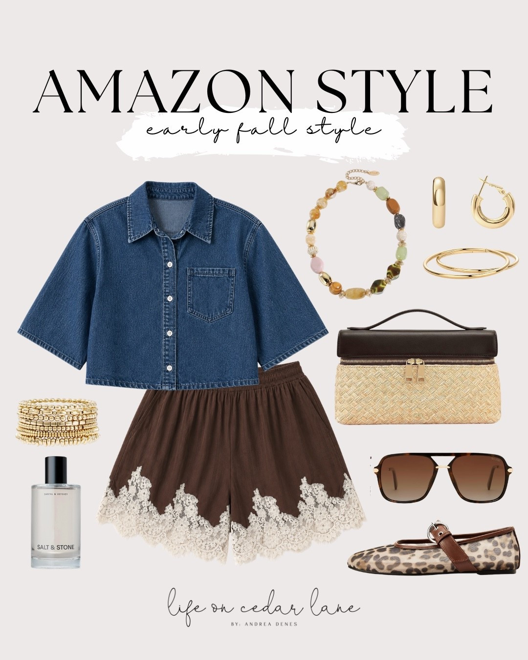Prepping for fall with some cozy Amazon essentials! Loving this denim top and lace shorts combo. #fallfashion #amazonstyle

#LTKOver40 #LTKSaleAlert