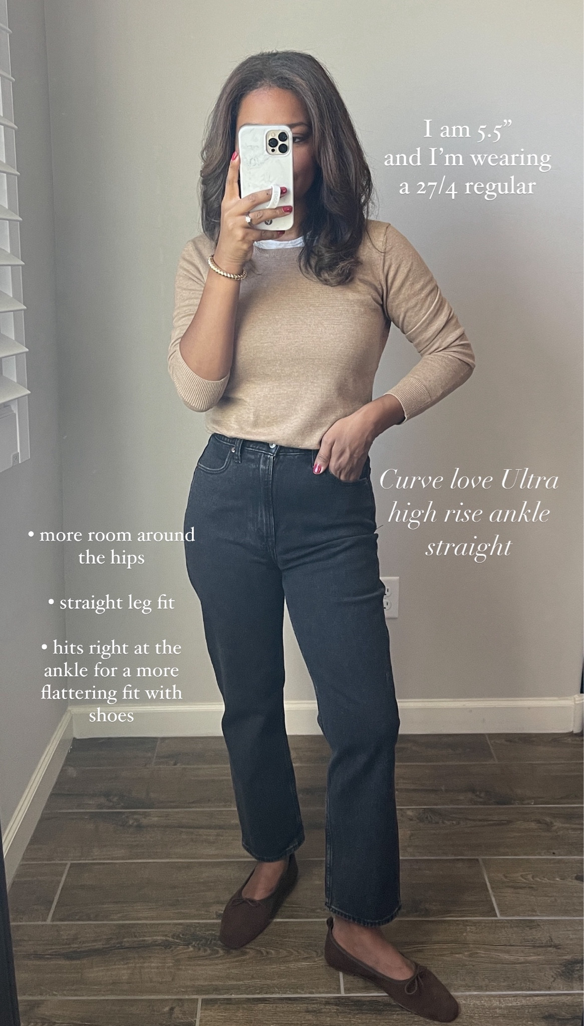 Abercrombie denim is 20% off this weekend! Wearing a size 27/4 regular in these. I am 5.5” 

#LTKFindsUnder100 #LTKSaleAlert #LTKFallSale