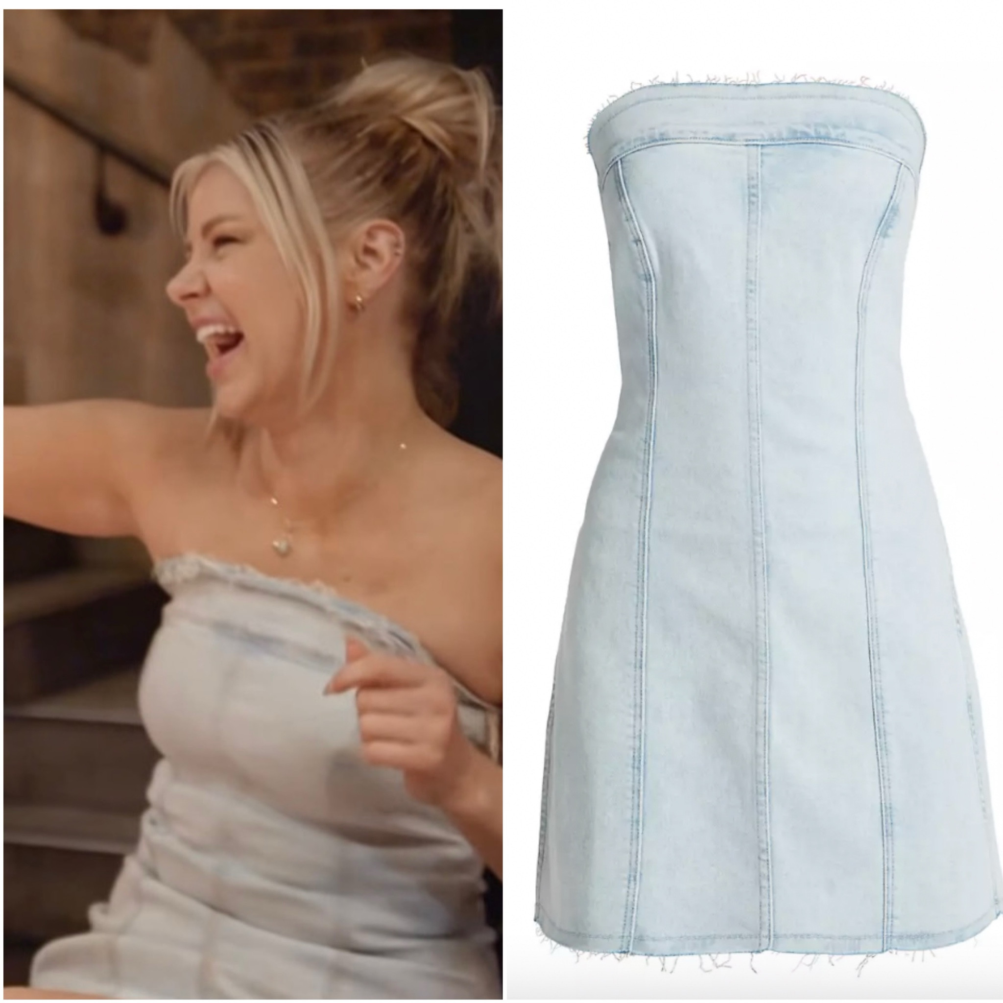 ariana madix denim dress bigblondehair on LTK COLORS:ROYAL BLUE Love island usa Affection Collection Women's Mitchell & Ness