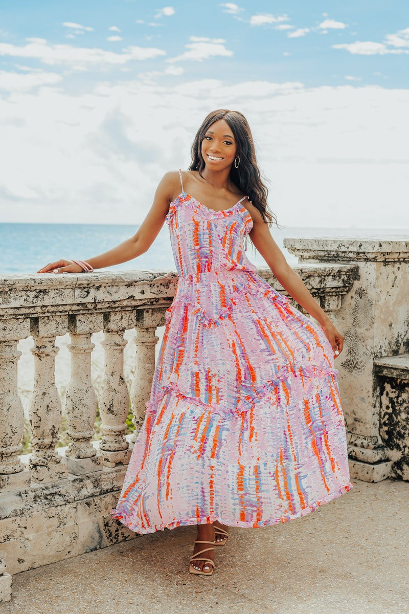 BuddyLove | Rori Tie-Shoulder Maxi Dress | Jewel | BuddyLove