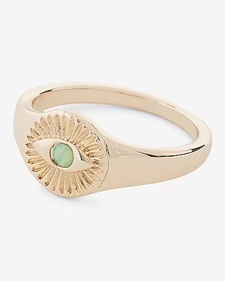 Gold Evil Eye Signet Ring | Express