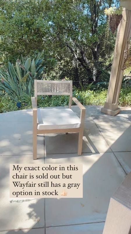 I love these outdoor chairs with the rope back detail! 

My exact color is out of stock but Way still has a gray option available. 👍🏻

#LTKxWayDay #outdoordining #outdoorchair

#LTKhome #LTKsalealert #LTKVideo