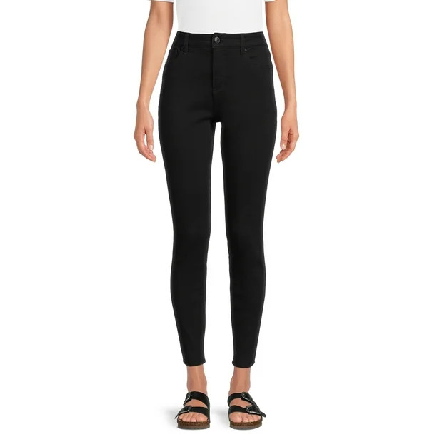 Time and Tru Women's High Rise Skinny Jeans - Walmart.com | Walmart (US)