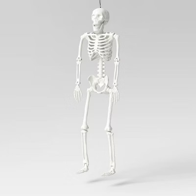 16" Jointed Skeleton White Halloween Decorative Prop - Hyde & EEK! Boutique™ | Target
