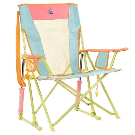 GCI Outdoor Comfort Pro Rocker Foldable Rocking Camp Chair, Sweet Tea | Walmart (US)