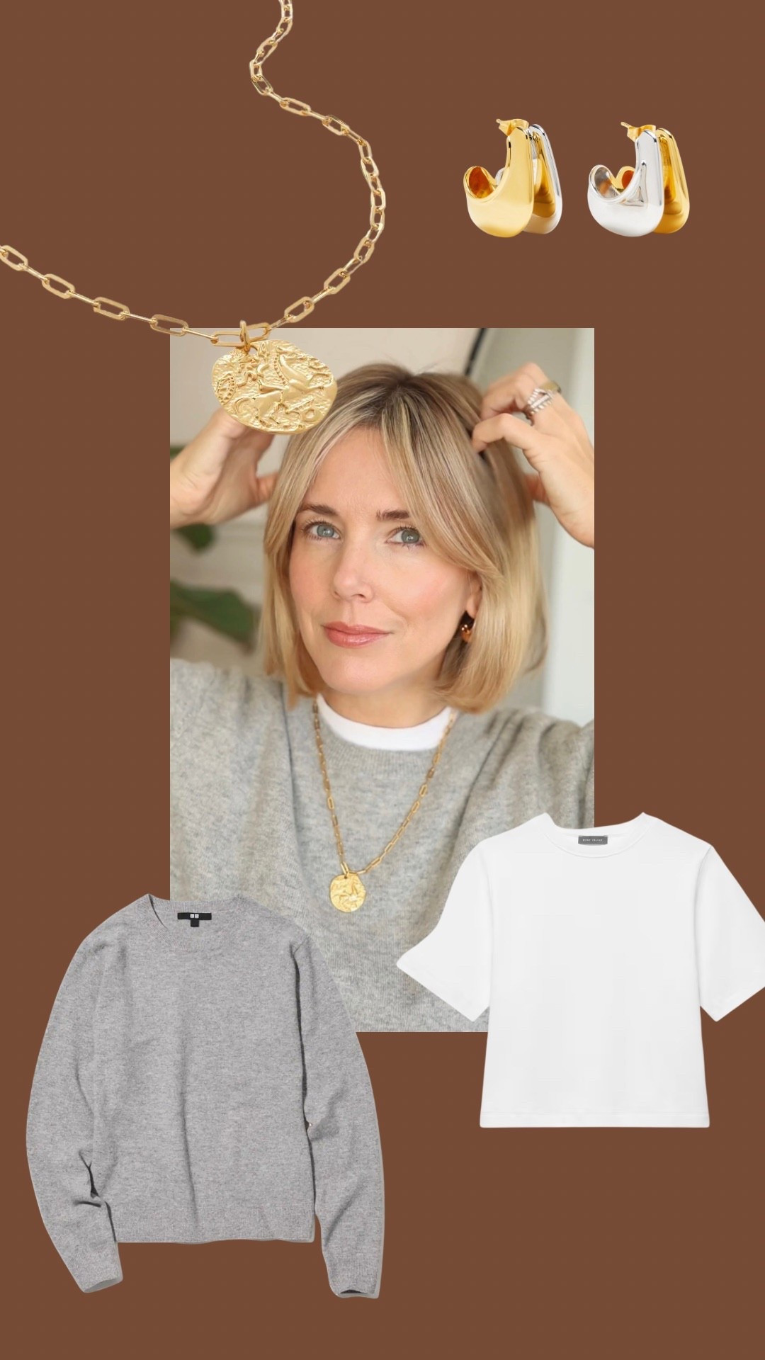 Grey cashmere jumper, white T-shirt, winter outfit, January outfit, jeans and nice jumper 

#LTKuk #LTKwinter #LTKeurope