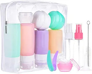 Morfone 16 Pack Travel Bottles Set for Toiletries, TSA Approved Travel Containers Leak Proof Sili... | Amazon (US)