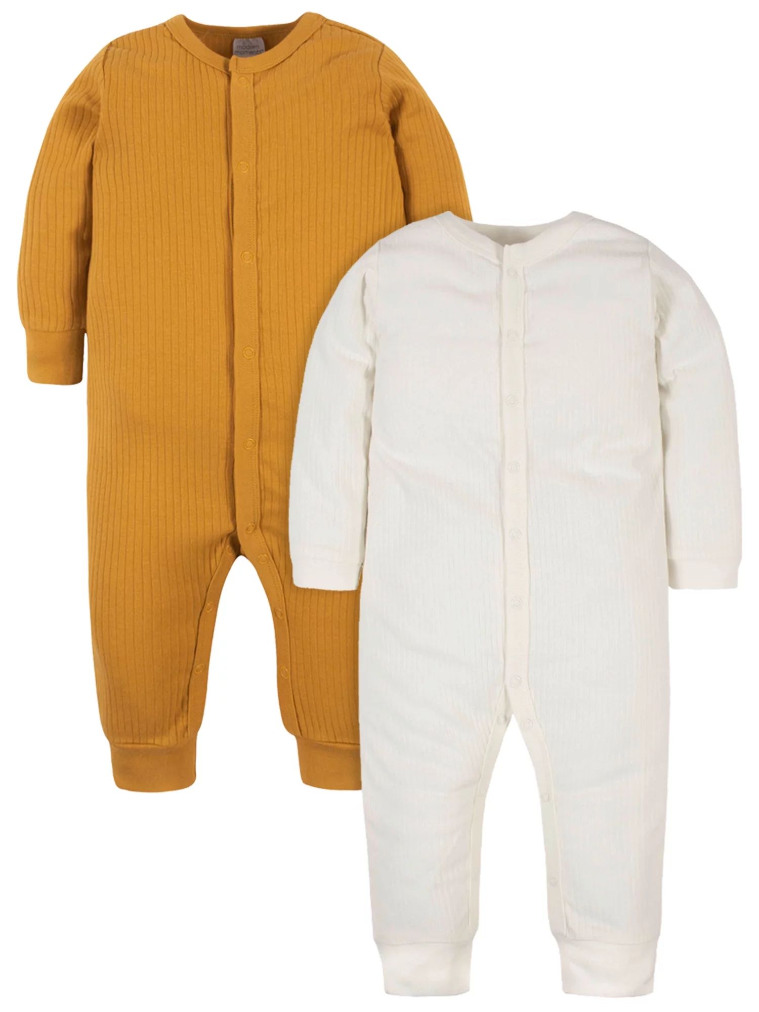 Modern Moments by Gerber Baby Girl Coveralls, 2-Pack (Newborn - 12M) | Walmart (US)