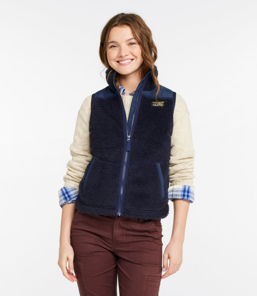 Women's Sherpa Fleece Vest Classic Navy XXS, Fleece/Nylon L.L.Bean | L.L. Bean