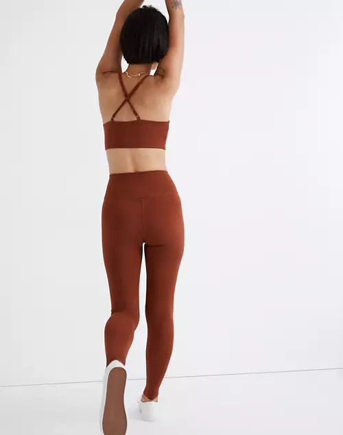 Girlfriend Collective® Seamless High-Rise 28 1/2" Leggings in Mahogany | Madewell