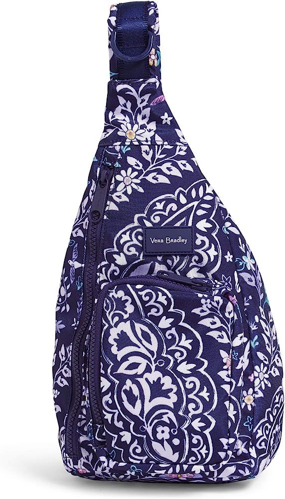 Vera Bradley Recycled Lighten Up Reactive Mini Sling Backpack, Belle Paisley | Amazon (US)