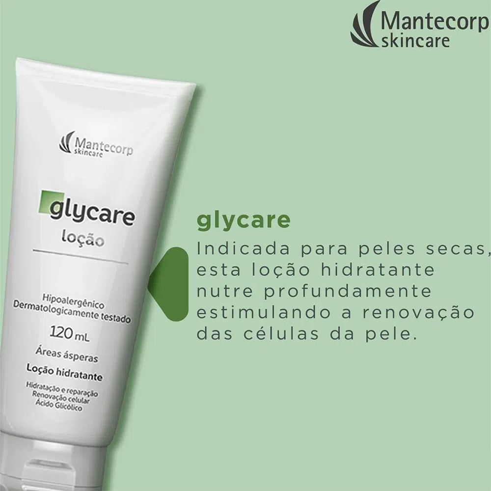 Loção Hidratante Corporal Mantecorp Glycare 120 ml | Amobeleza (BR)