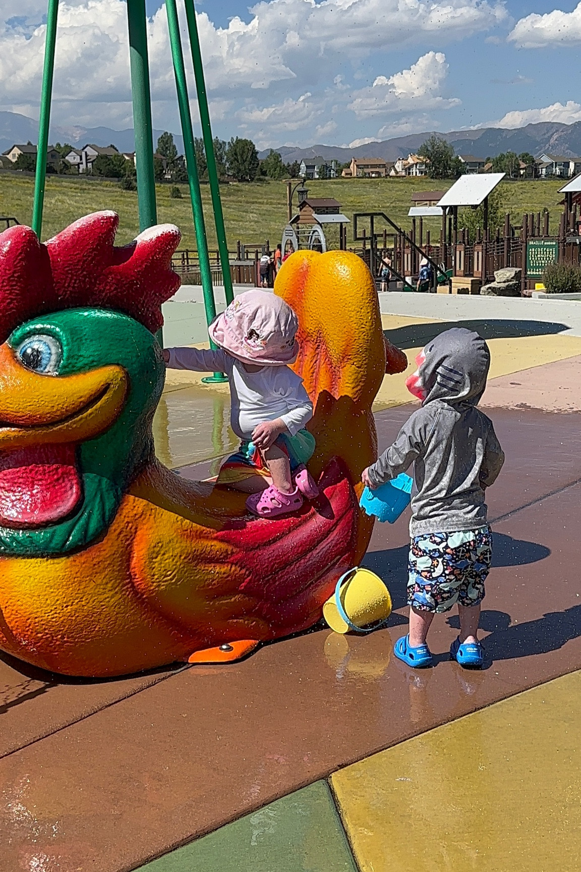 Toddler twin boys at the splash pad

#LTKswim #LTKbaby #LTKkids