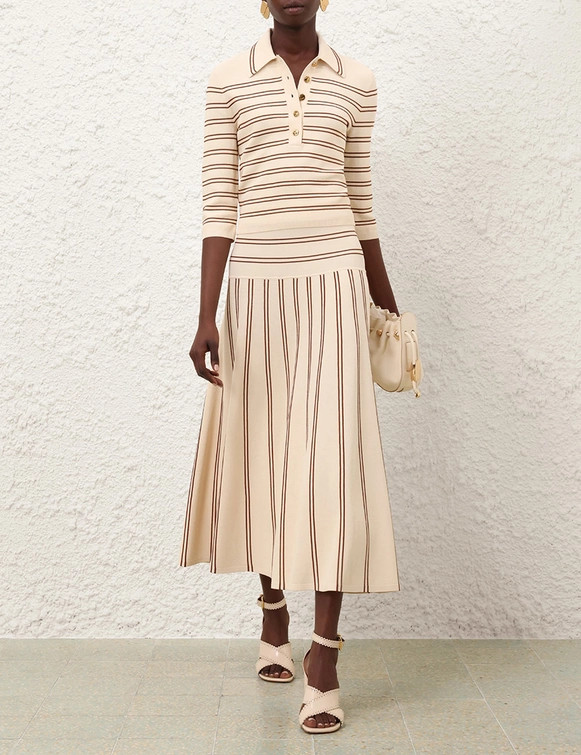Hypnotic Stripe Midi Skirt            
        
            

    
    
    











    

   ... | ZIMMERMANN (US, CA, EU, MENA)