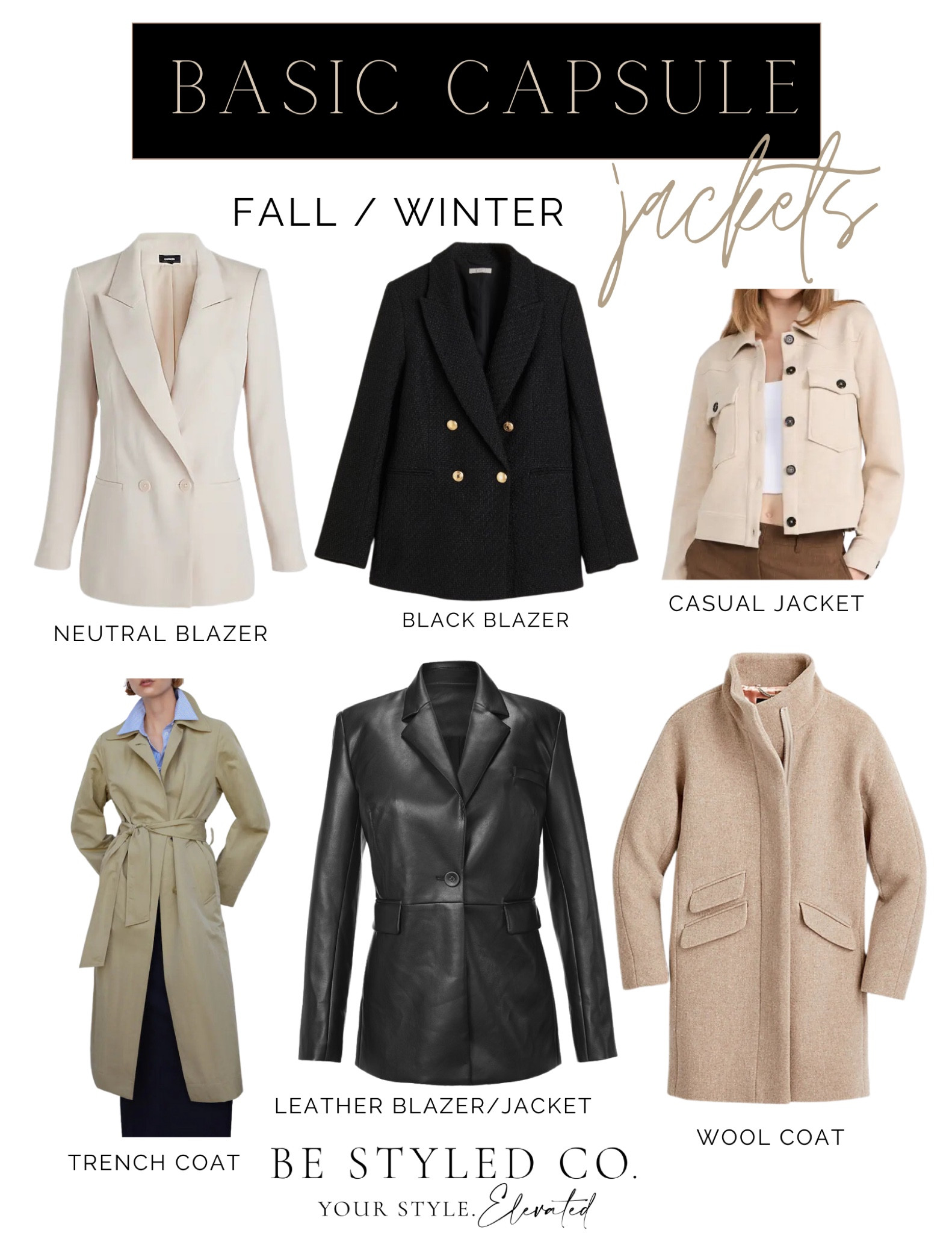 Fall basics - jackets blazers coats 

#LTKfindsunder100 #LTKover40 #LTKSeasonal