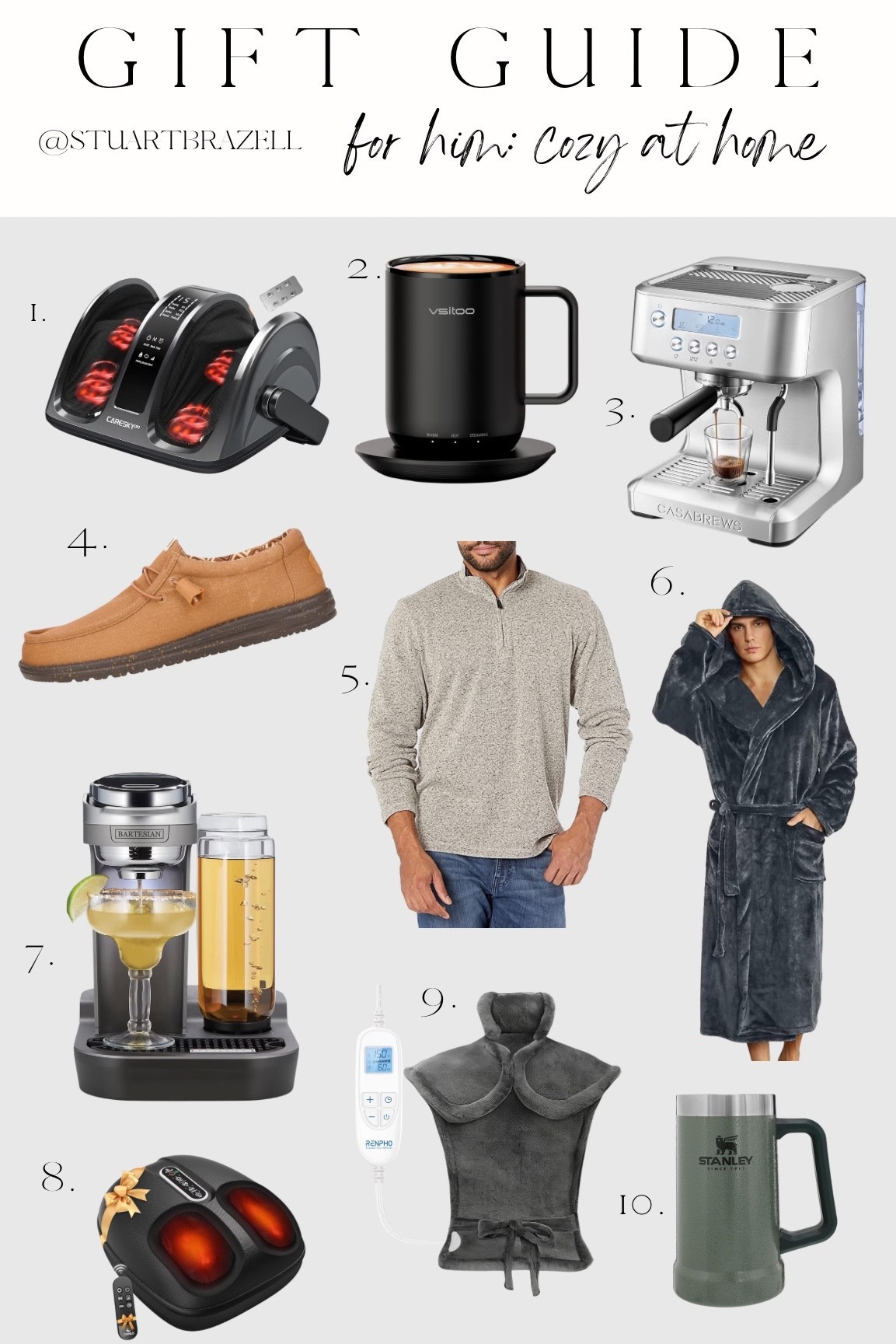 Cozy gift ideas for the homebody! 

#LTKGiftGuide #LTKMens