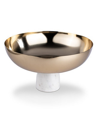 Uptown Pedestal Bowl on Marble Stand | Macy's