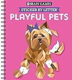 Brain Games - Sticker by Letter: Playful Pets (Sticker Puzzles - Kids Activity Book) | Amazon (US)