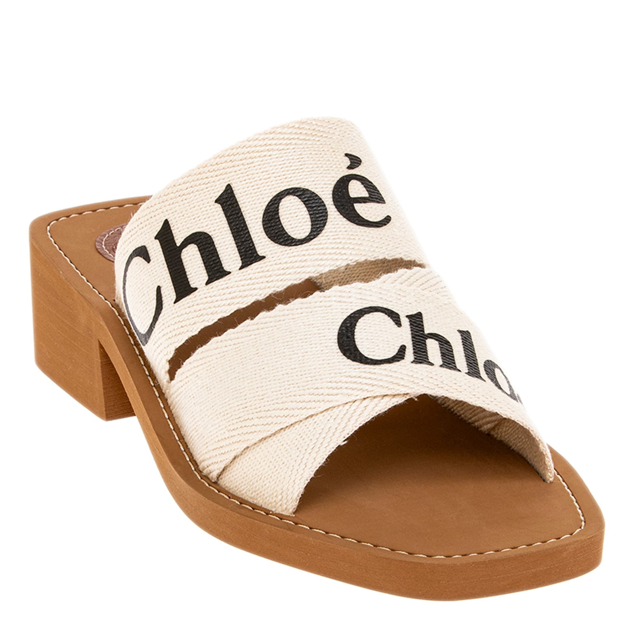 Chloe Woody Heeled Mules - Overstock - 43842022 | Overstock
