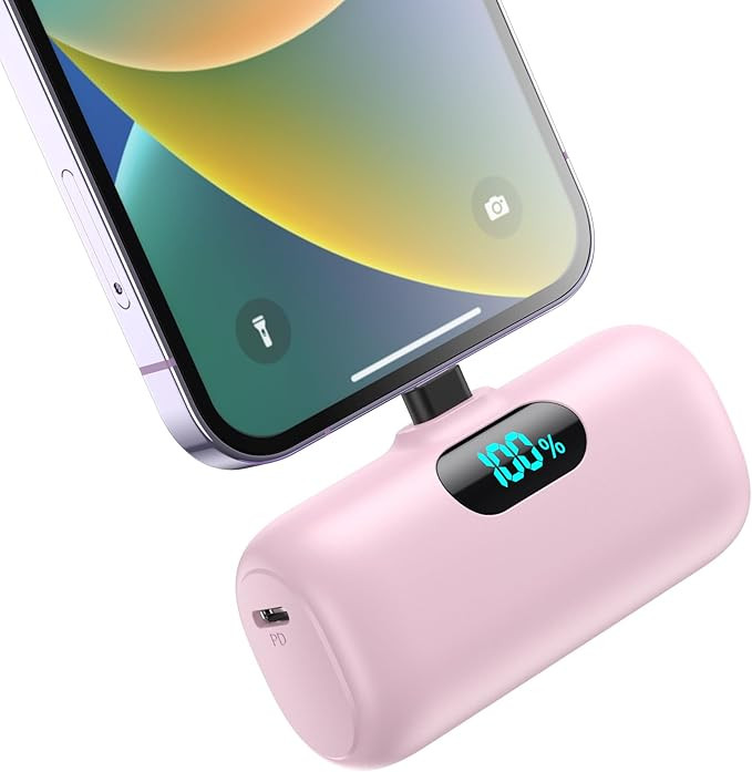 Small Portable Charger for iPhone,5000mAh Mini Power Bank,PD Fast Charging Portable Phone Charger... | Amazon (US)