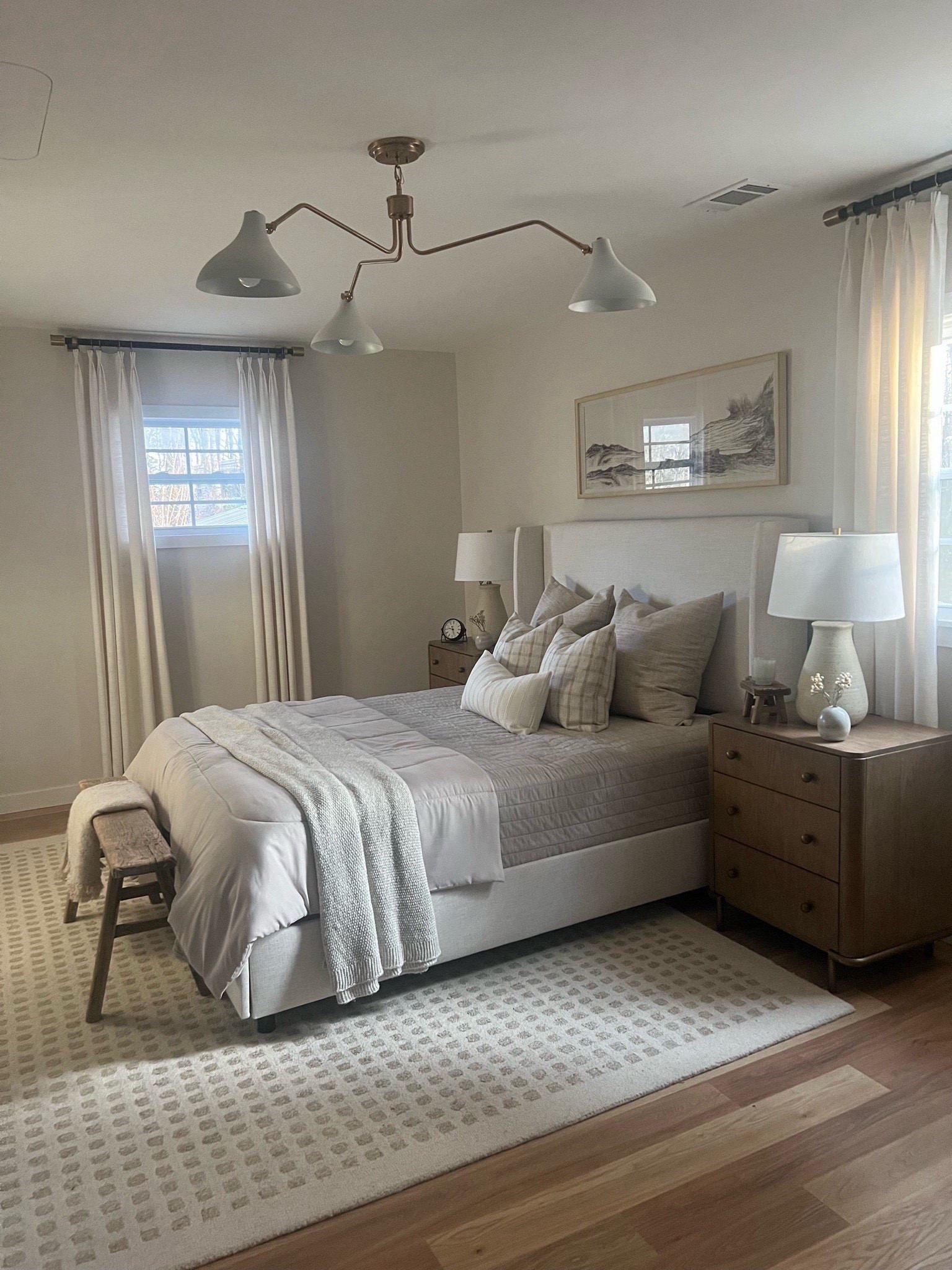 Bedroom decor, Tilly bed, neutral bedroom, upholstered bed, neutral bed, nightstand, bedroom rug #bed #Tilly 

#LTKHome #LTKSaleAlert #LTKSeasonal