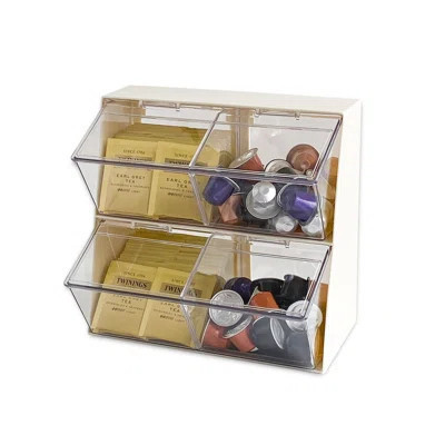 Large Coffee And Tea Organizer With Lid, Plastic Creamer Holder For Coffee Bar, Coffee Accessories Storage Box For K Cups, Coffee Pod, Sugar Bags, Dri | Wayfair North America