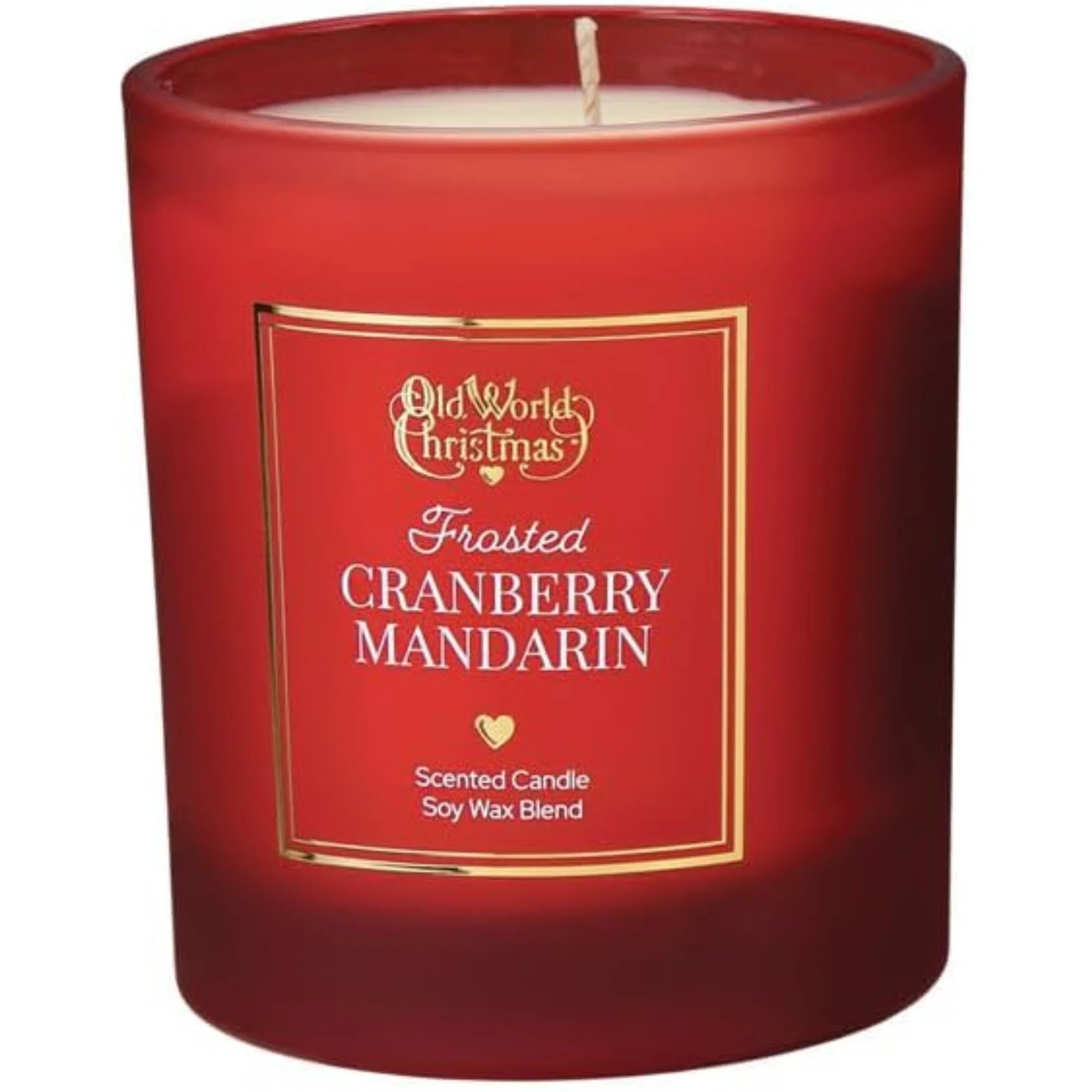 Old World Christmas Soy Wax Blend Candle, Frosted Cranberry Mandarin, 8oz | Wayfair | Wayfair North America