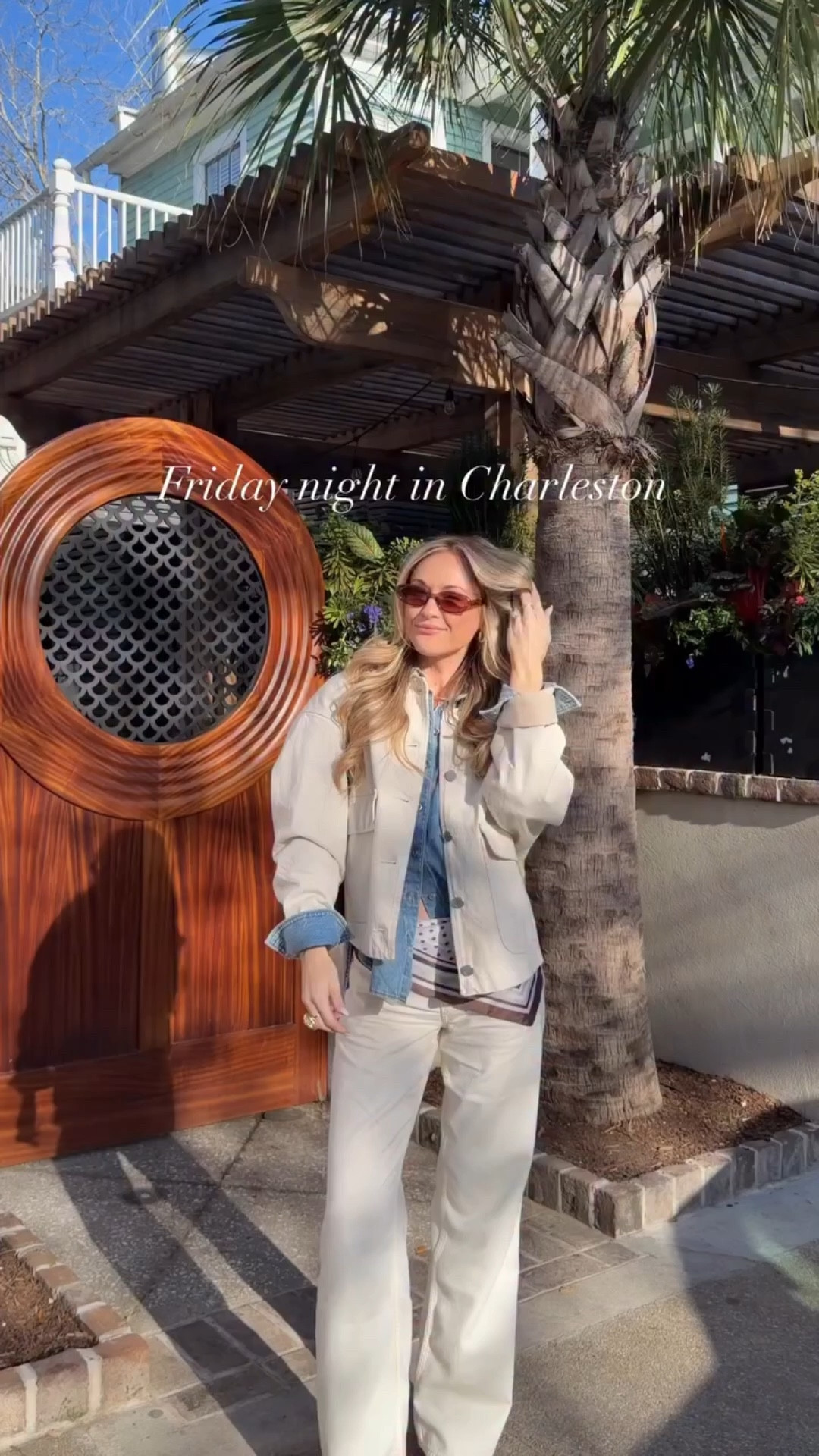 Last night with @ragandbone @shopbop 🦪🍷

Finally had the Chubby fish caviar burger (10/10!!!) also that’s a “fried chicken” ice cream dessert btw.. really just screams Charleston I loved it. Outfit is all @ragandbone 👖