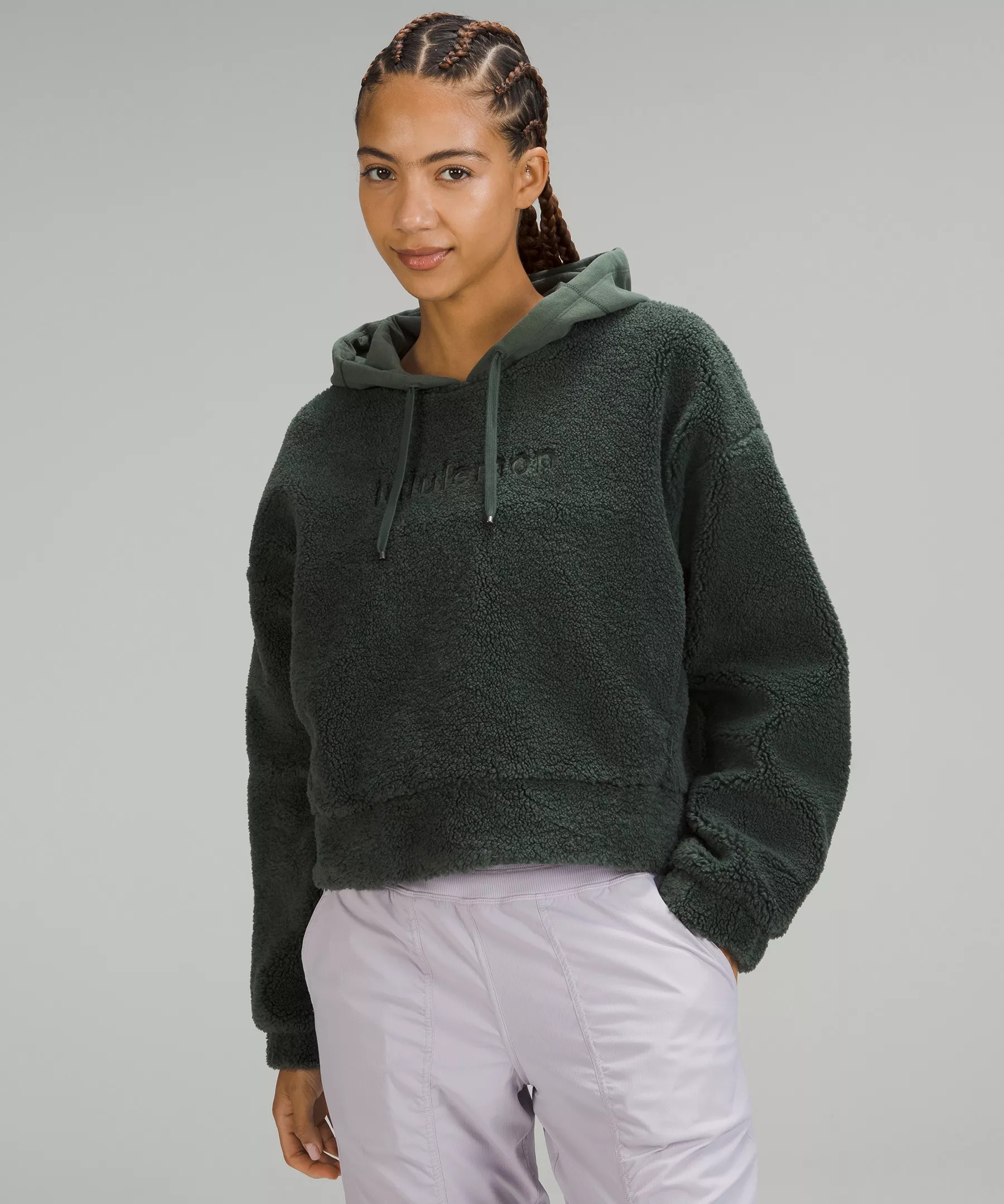 Textured Fleece Embroidered Logo Hoodie Online Only | Lululemon (US)