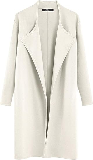 LILLUSORY Women's Long Wool Cardigan Sweaters Oversized Fall Dressy Coatigan Light Casual Jackets... | Amazon (US)