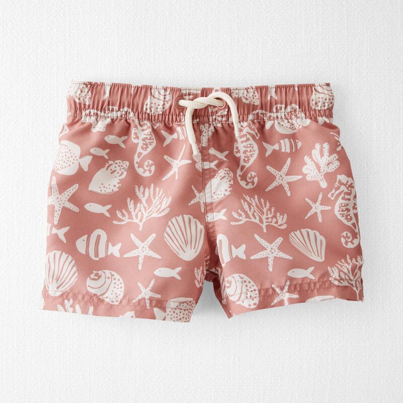 Toddler Seashell Print Recycled Swim Trunks | Carter's