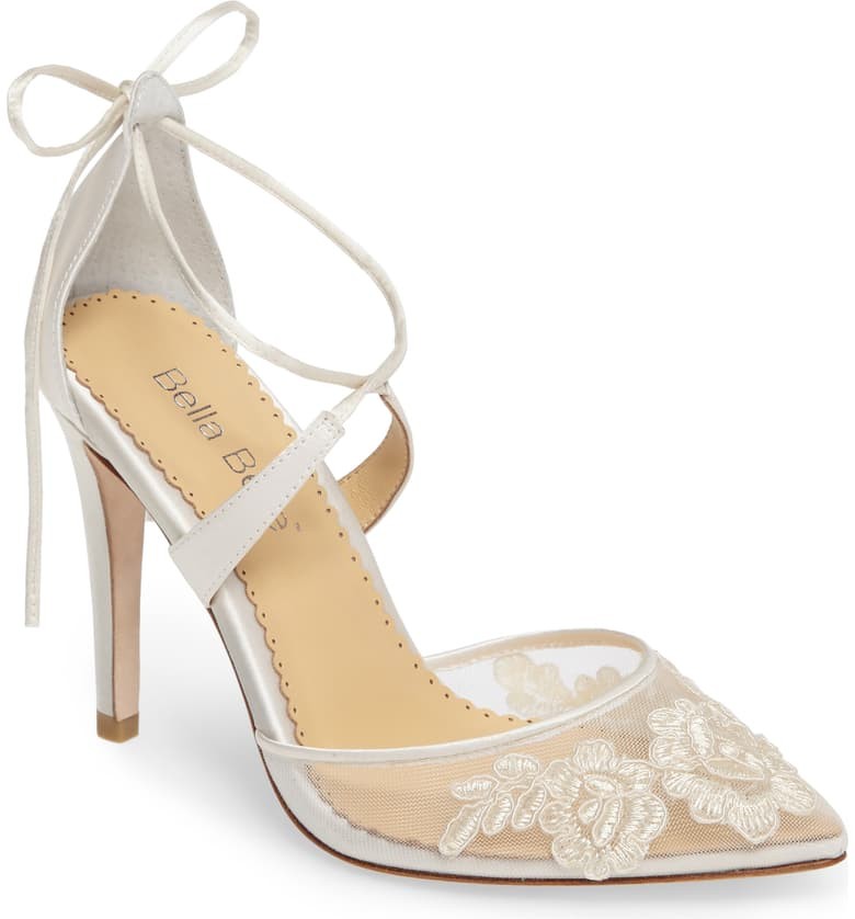 Anita Illusion Lace Cross Strap Pump | Nordstrom