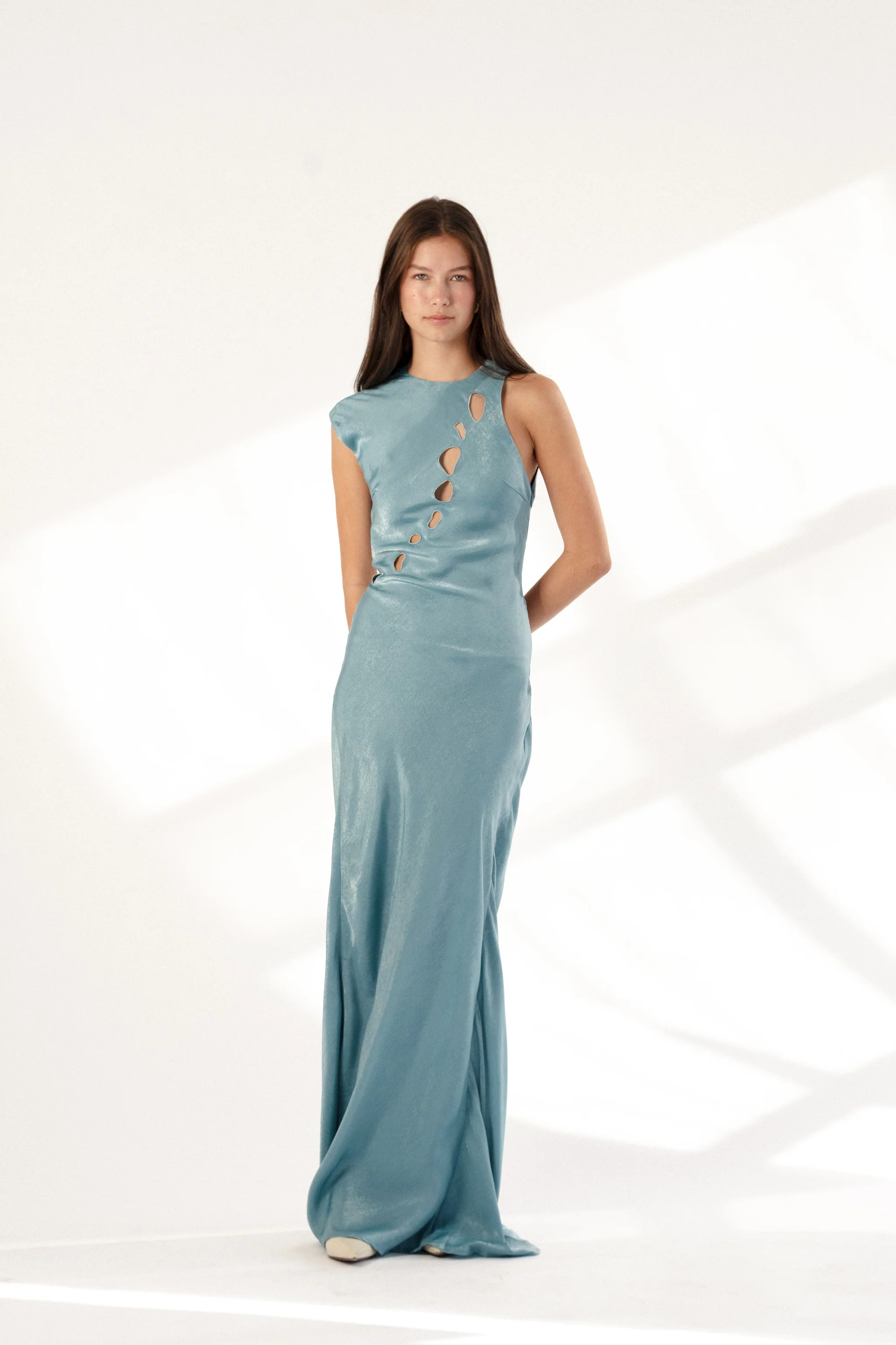 Clemence Cutout Dress | Yellow The Label