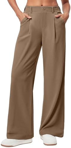 Ewedoos Wide Leg Pants Woman Stretchy Work Dress Pants Women Trendy 2026 Business Casual Outfits ... | Amazon (US)