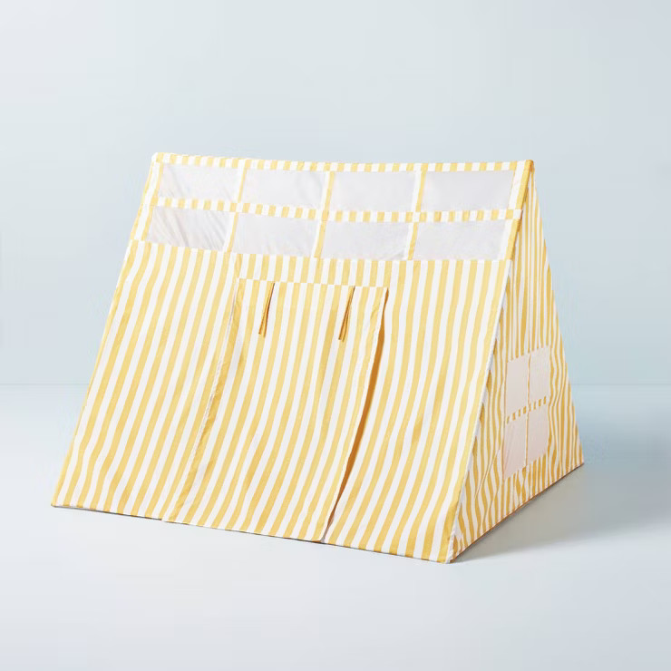 Kids' Stargazing Play Tent - Gold/Cream Stripes - Hearth & Hand™ with Magnolia | Target