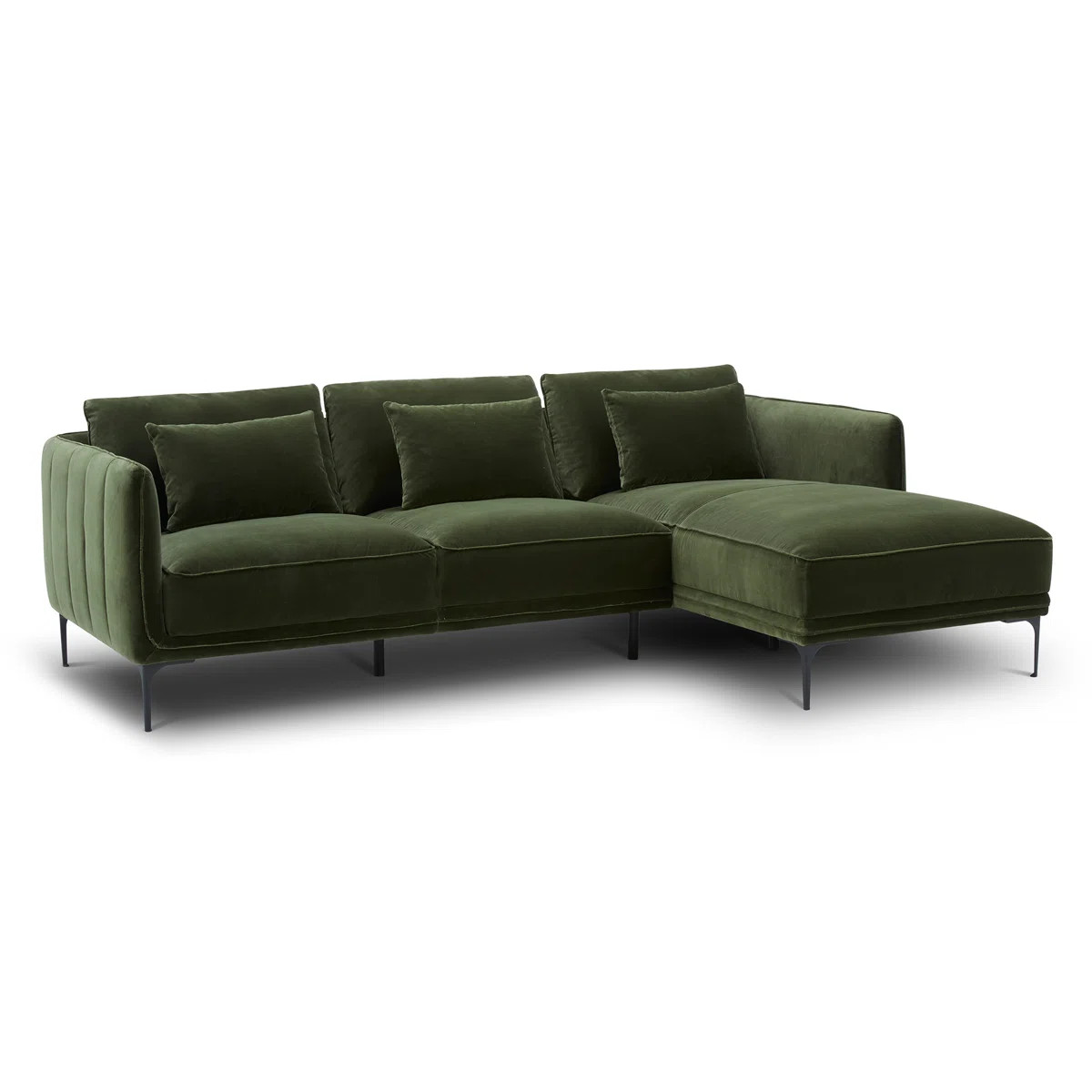 Rae 2-Piece Upholstered Sectional with Chaise | Wayfair North America
