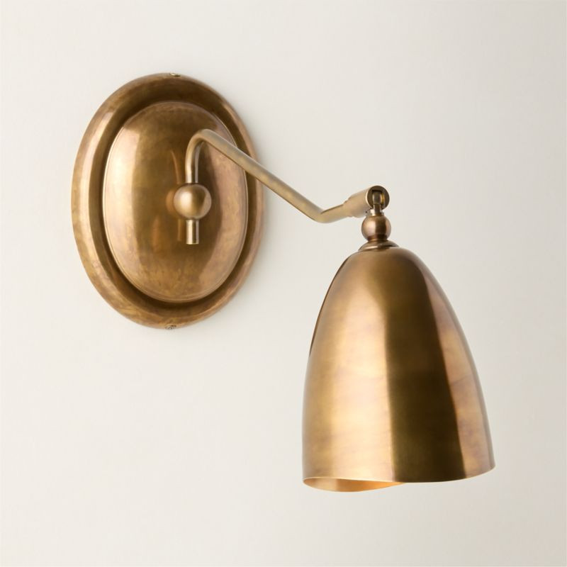 Forna Aged Brass Wall Sconce Set of 2 | CB2