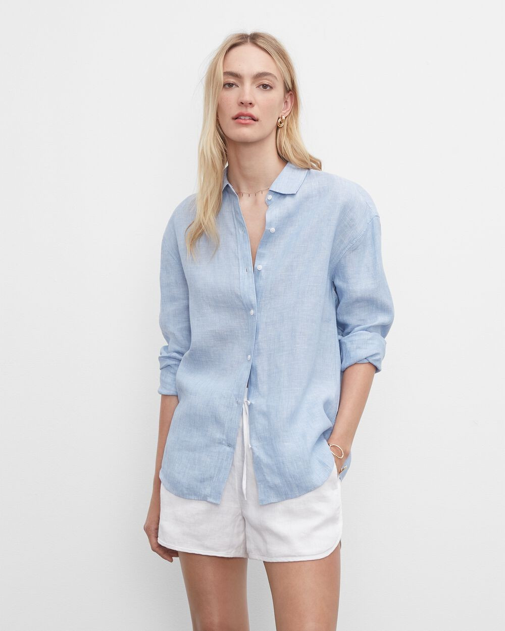 Long Sleeve Linen Shirt | Club Monaco (Global)