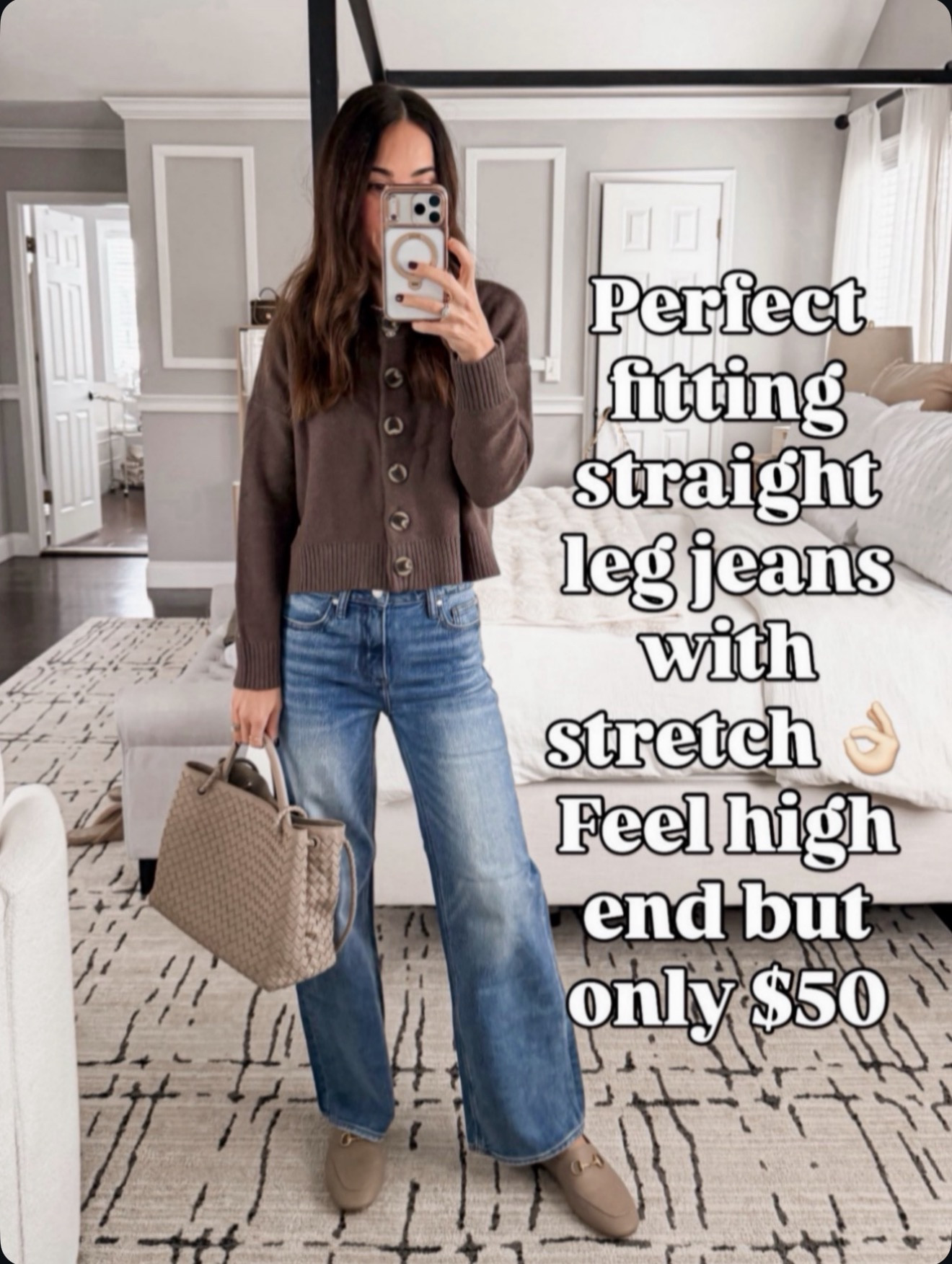 Perfect straight leg jeans with stretch that feel high-end but only $50 😍 🔗⬇️

#LTKOver40 #LTKSeasonal #LTKootd