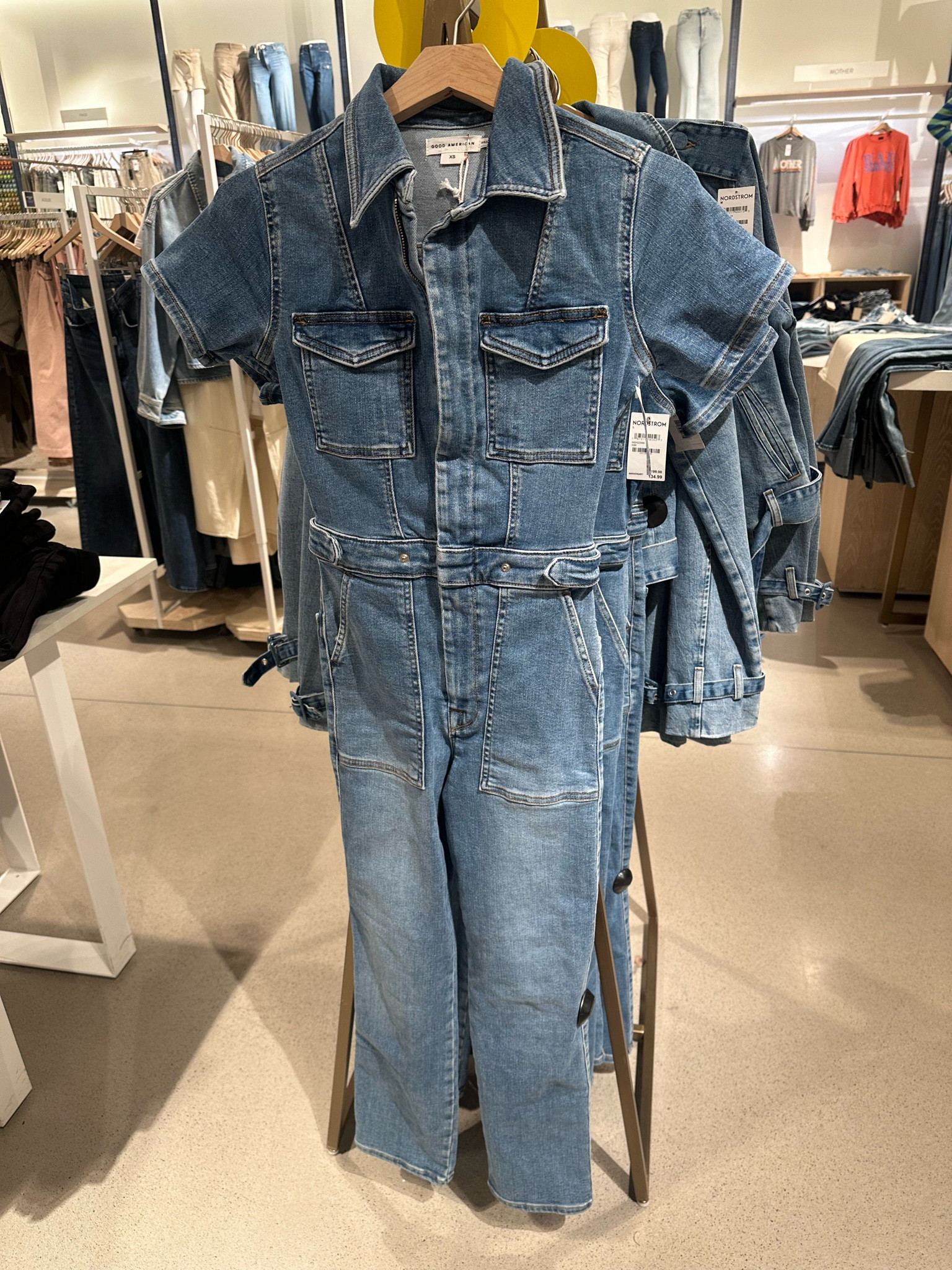 Also love this denim jumpsuit from good American! All denim looks are going strong this fall.

#LTKStyleTip #LTKSummerSales #LTKxNSale