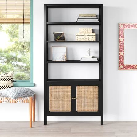 Mistana™ Shaelyn 74" H x 35" W Standard Bookcase | Wayfair North America