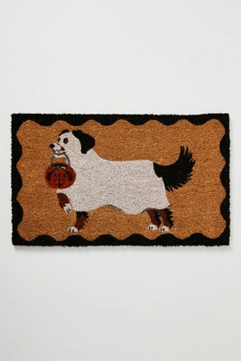 Lucy Dog Printed Coir Doormat | Anthropologie (US)
