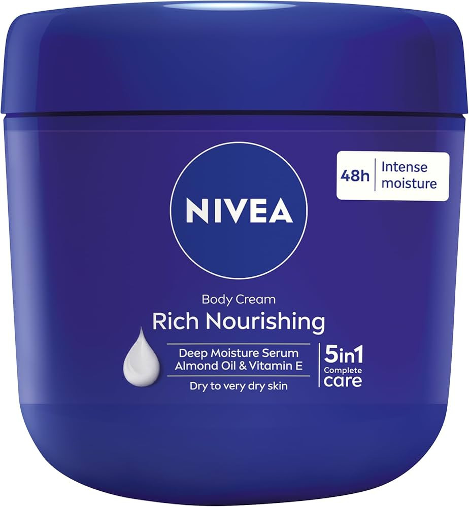 Nivea Rich Nourishing Body Cream Dry Skin Almond Oil 400 ml | Amazon (US)
