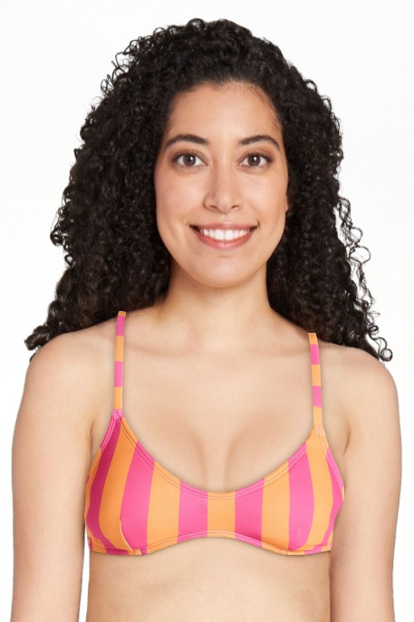 No Boundaries Print Bralette Bikini Top, Women's XXS-XXL | Walmart (US)