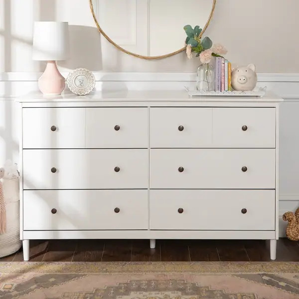 Middlebrook Bullrushes 6-drawer Solid Wood Dresser - On Sale - Overstock - 22537082 | Bed Bath & Beyond