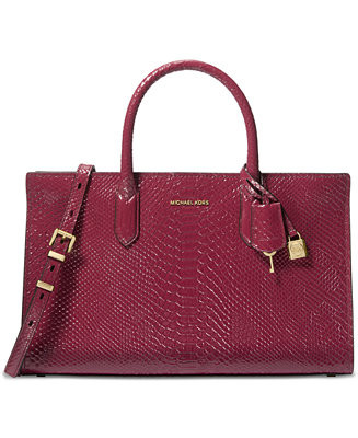 MICHAEL Michael Kors Scarlett East West Leather Satchel - Macy's | Macy's