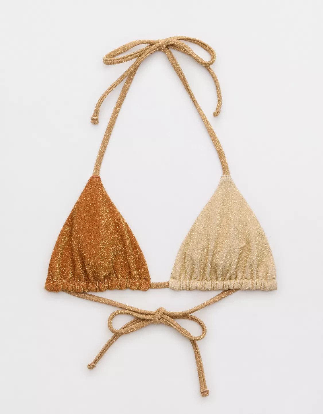 Aerie Sparkle String Triangle Bikini Top | Aerie
